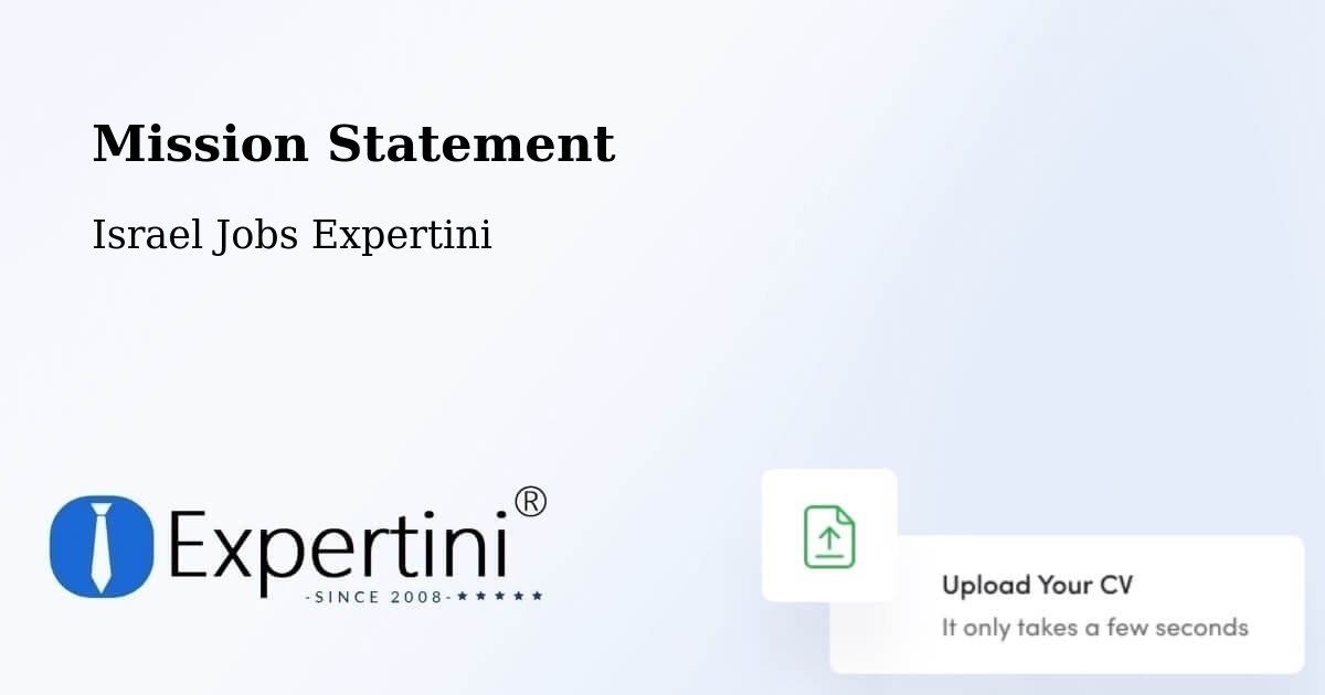 Corporate Mission – Lehavim - Israel Jobs Expertini